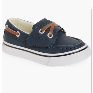 Navy Blue Kids Orion Boat Shoes